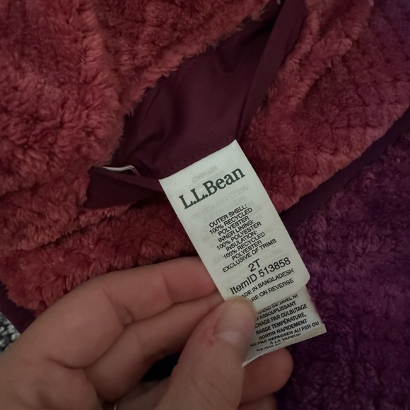 LLBean reversible toddler jacket 2T - Picture 4 of 4